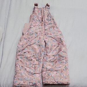 Tahari Floral Pink Kids Overalls